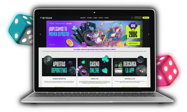 Interfaz de Versus Casino en dispositivo móvil